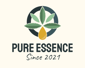 Cannabis Essential Oil  logo design