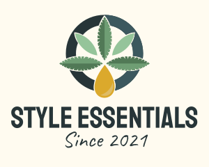 Cannabis Essential Oil  logo design