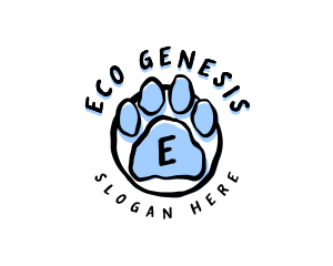 Pet Paw Grooming Veterinary Logo