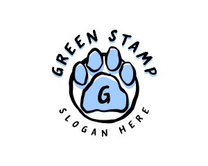 Pet Paw Grooming Veterinary Logo