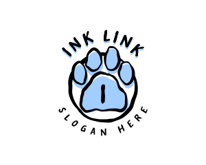 Pet Paw Grooming Veterinary Logo