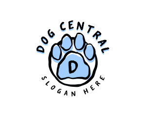 Pet Paw Grooming Veterinary logo design