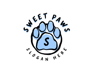 Pet Paw Grooming Veterinary logo design
