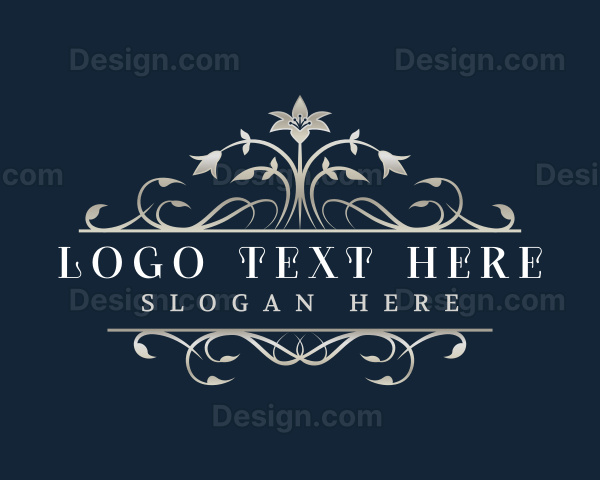 Elegant Floral Wedding Logo