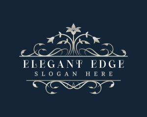 Elegant Floral Wedding logo design