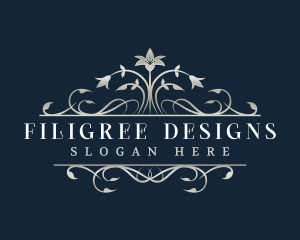 Elegant Floral Wedding logo design