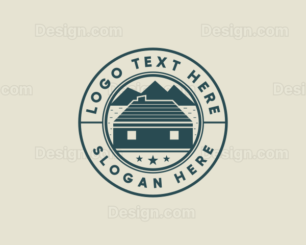Mountain Lodge Cabin Logo