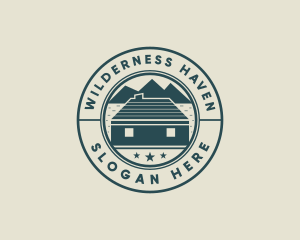 Mountain Lodge Cabin logo design