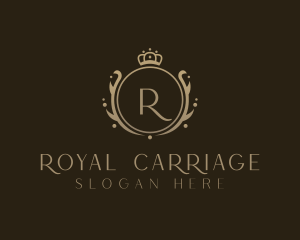 Royal Crown Wreath logo design