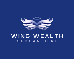 Halo Wings Angel logo design