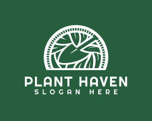 Shovel Plant Farm logo design