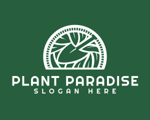 Shovel Plant Farm logo design