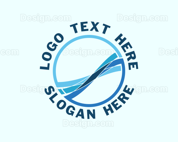 Modern Ocean Waves Logo