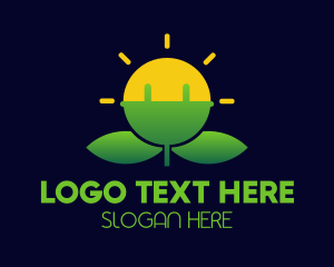 Leaf Flower Bulb logo