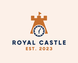 Castle Tower Timer  logo design