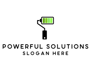 Power Paint Roller logo design