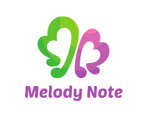 Heart Musical Notes logo