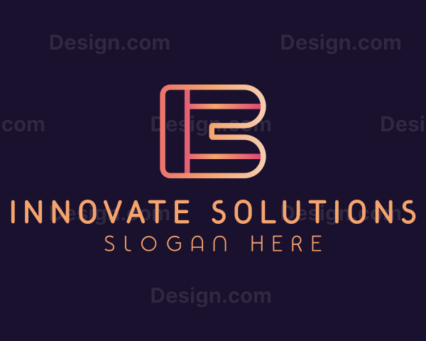 Gradient App Letter B Logo