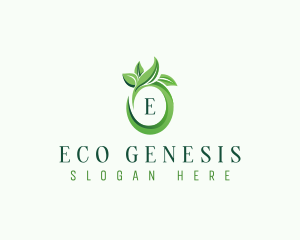 Organic Nature Leaf logo design