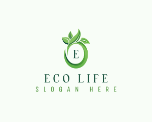 Organic Nature Leaf logo design