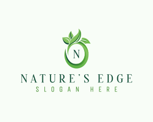 Organic Nature Leaf logo design