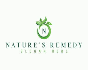 Organic Nature Leaf logo design