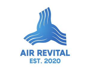 Blue Gradient Air logo design