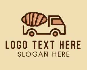 Croissant Pastry Food Truck  logo