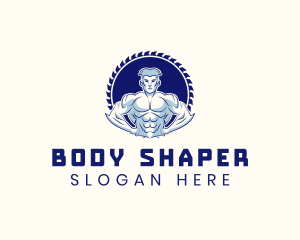 Muscle Bodybuilder Fitness logo design