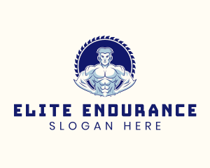 Muscle Bodybuilder Fitness logo design