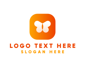 Orange Butterfly App Logo