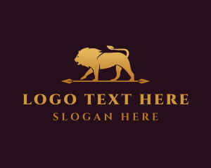 Kingdom - Lion Prowl Safari logo design