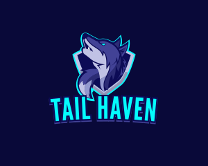 Wolf Shield Howl logo design