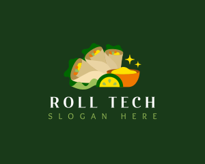 Spring Roll Wrap logo design