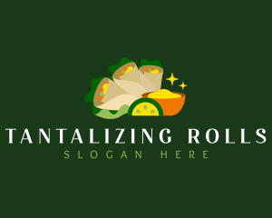 Spring Roll Wrap logo design