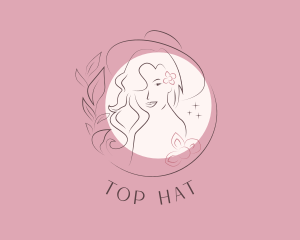 Woman Fashion Hat Boutique logo design