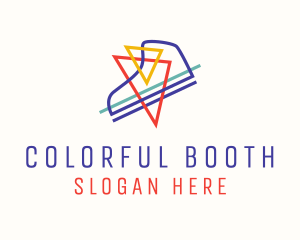 Colorful Geometric Sneaker logo design