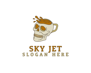 Skull Coffee Mug logo