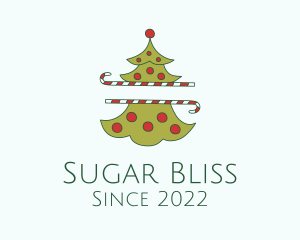 Christmas Tree Sugar Cane  logo design