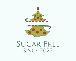 Christmas Tree Sugar Cane  logo design