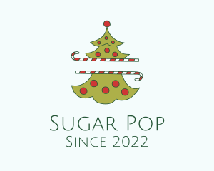 Christmas Tree Sugar Cane  logo design