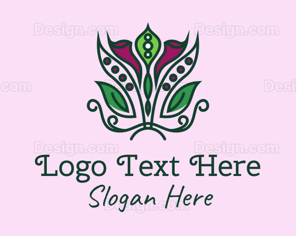 Lily Flower Bouquet Logo