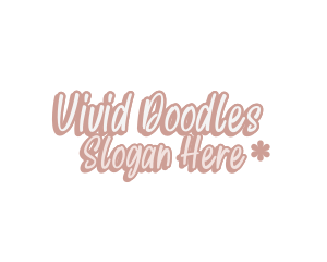 Cute Girlie Wordmark logo design