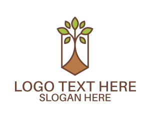 Tree Planting Garden Logo