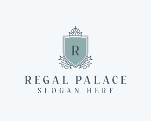 Elegant Shield Crown logo design