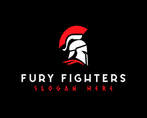 Armor Spartan Helmet logo design