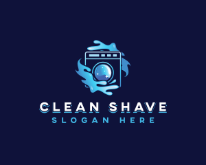 Laundry Wash Cleaning logo design