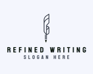 Write Quill Pen Literature logo design