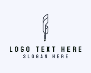 Novel - Write Quill Pen Literature logo design