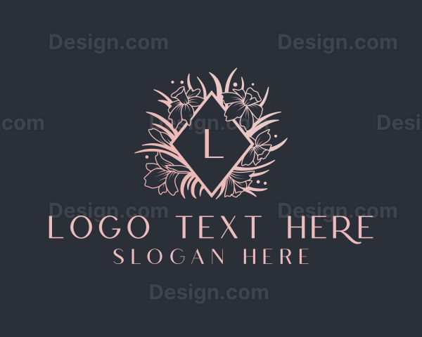 Luxury Wedding Planner Floral Logo